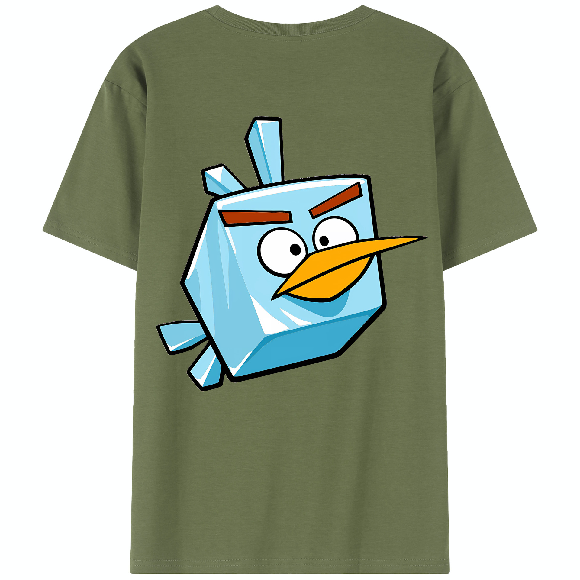 （画像用） Angry Birds アングリーバード 綿100％半袖Tシャツ（背面プリント）